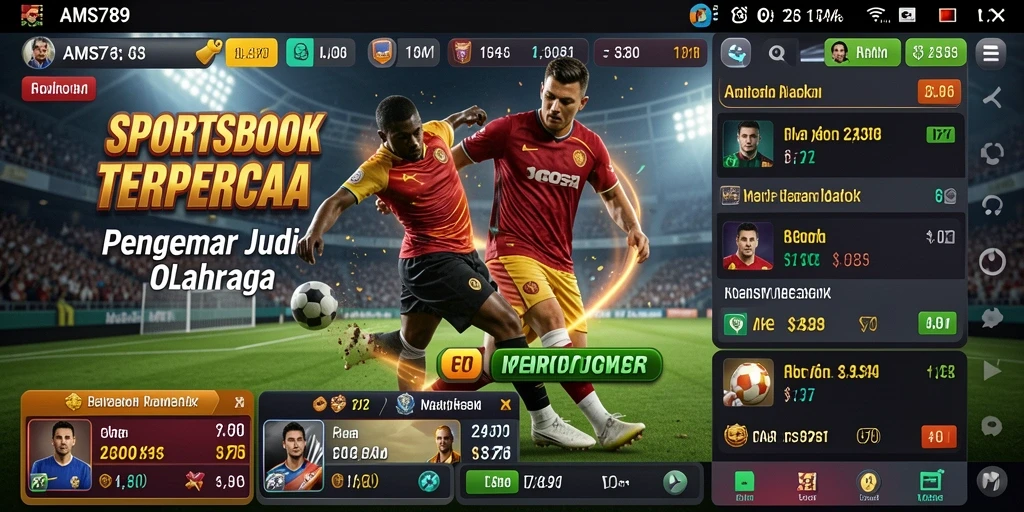 Tampilan gameplay menarik saat melakukan taruhan olahraga di AMS789.