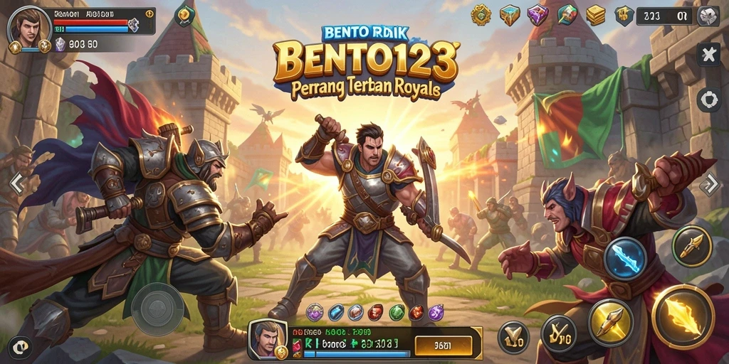 Tampilan gameplay BENTO123 yang menegangkan dalam pertempuran Battle Royale.