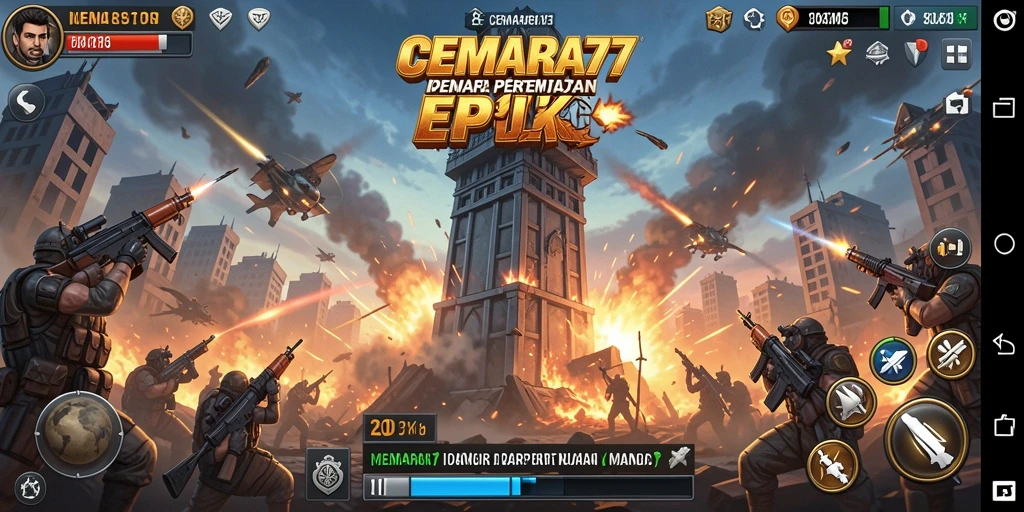 Gameplay menara pertahanan yang seru dan menantang di CEMARA77.