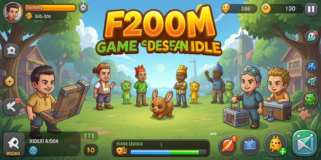 Screenshot utama menunjukkan karakter dalam aksi gameplay Idle yang seru.