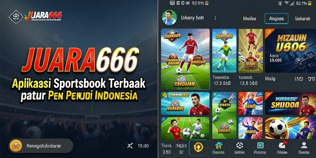 Tampilan utama JUARA666 yang menampilkan fitur taruhan olahraga.