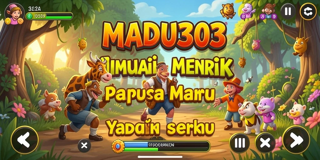 Screenshot gameplay MADU303 yang menunjukkan aktivitas interaktif dalam simulasi.