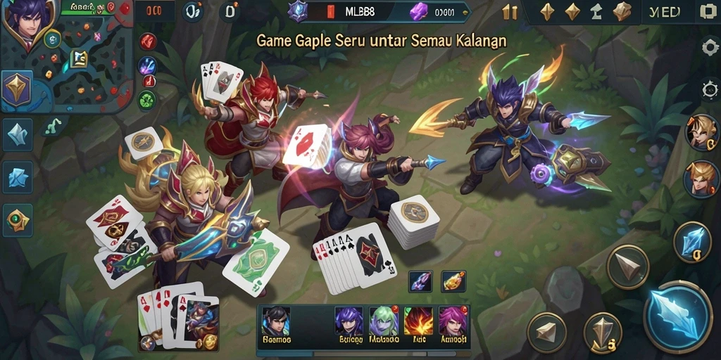 Tampilan gameplay seru dari game Gaple.