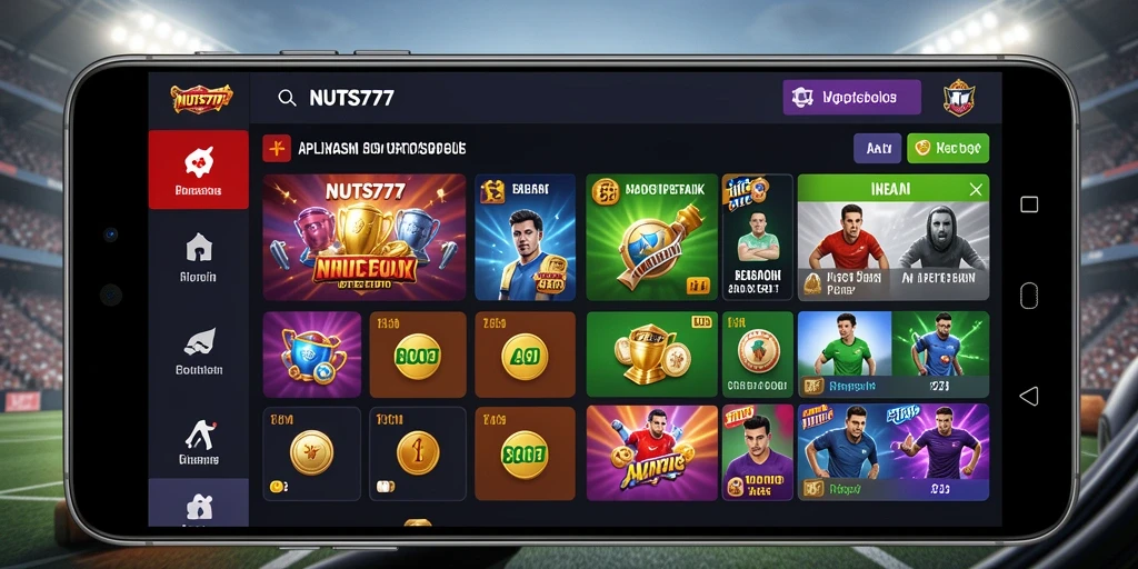 Tampilan screenshot NUTS777 yang menunjukkan fitur taruhan olahraga.