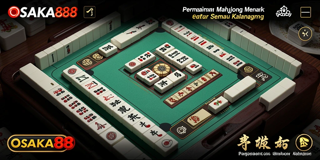 Screenshot gameplay OSAKA88 menampilkan keseruan bermain Mahjong.