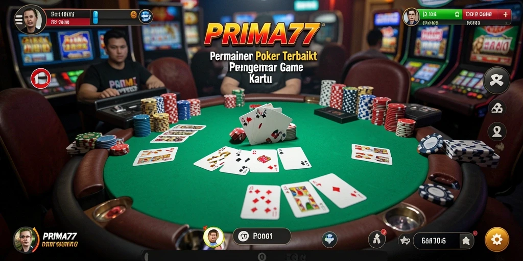 Tampilan menarik permainan Poker di PRIMA77 dengan grafis menawan.