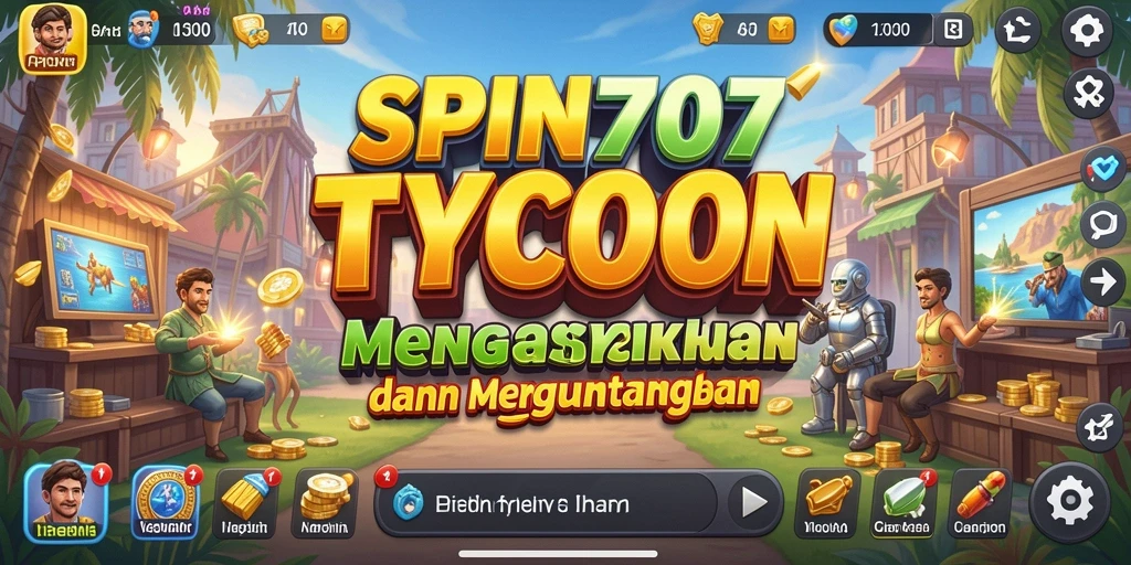 Screenshot gameplay SPIN707 yang menunjukkan aksi manajemen Tycoon.