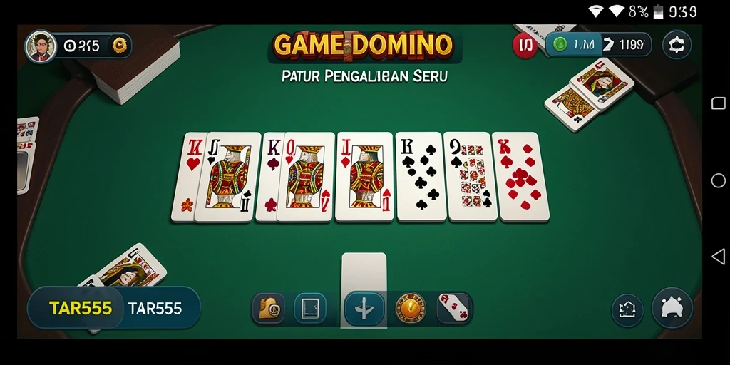 Gameplay seru Domino di TAR555 dengan desain menarik.
