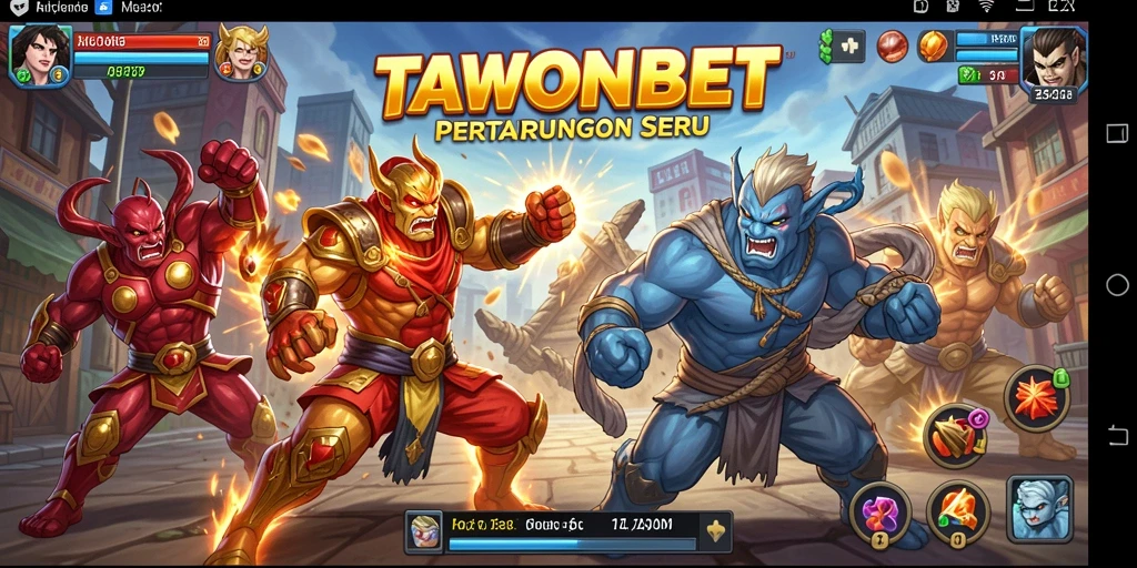 Tampilan gameplay TAWONBET yang penuh aksi dan seru.