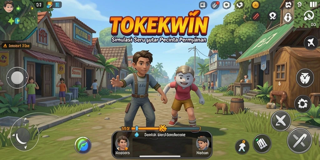 Tangkapan layar gameplay TOKEKWIN yang penuh aksi dan imersif.