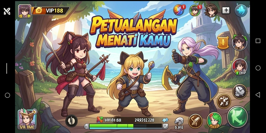 Gameplay seru di VIP188 dengan karakter Anime menarik.